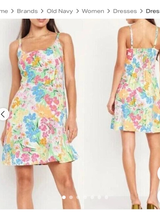 Old Navy Dresses & Skirts - Old Navy Pastel Floral Mini Sundress in Pink, Blue & Yellow